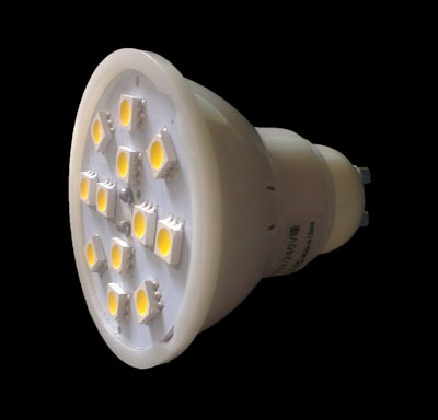 LED žárovka GU10 4.5W teplá bílá