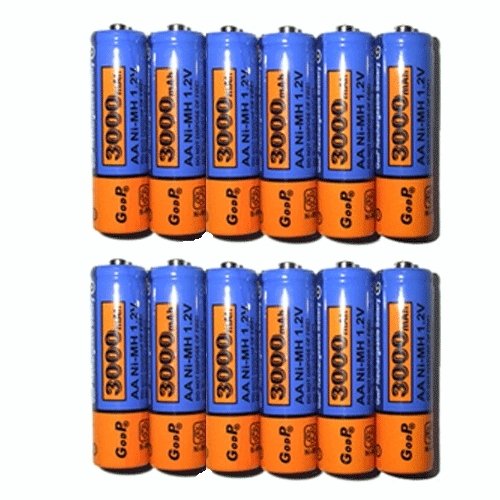 Nabíjecí baterie AA 3000mAh NiMH – GODP modré