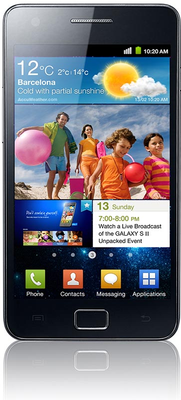 Ochranná fólie na Samsung Galaxy S II + hadřík - čirá