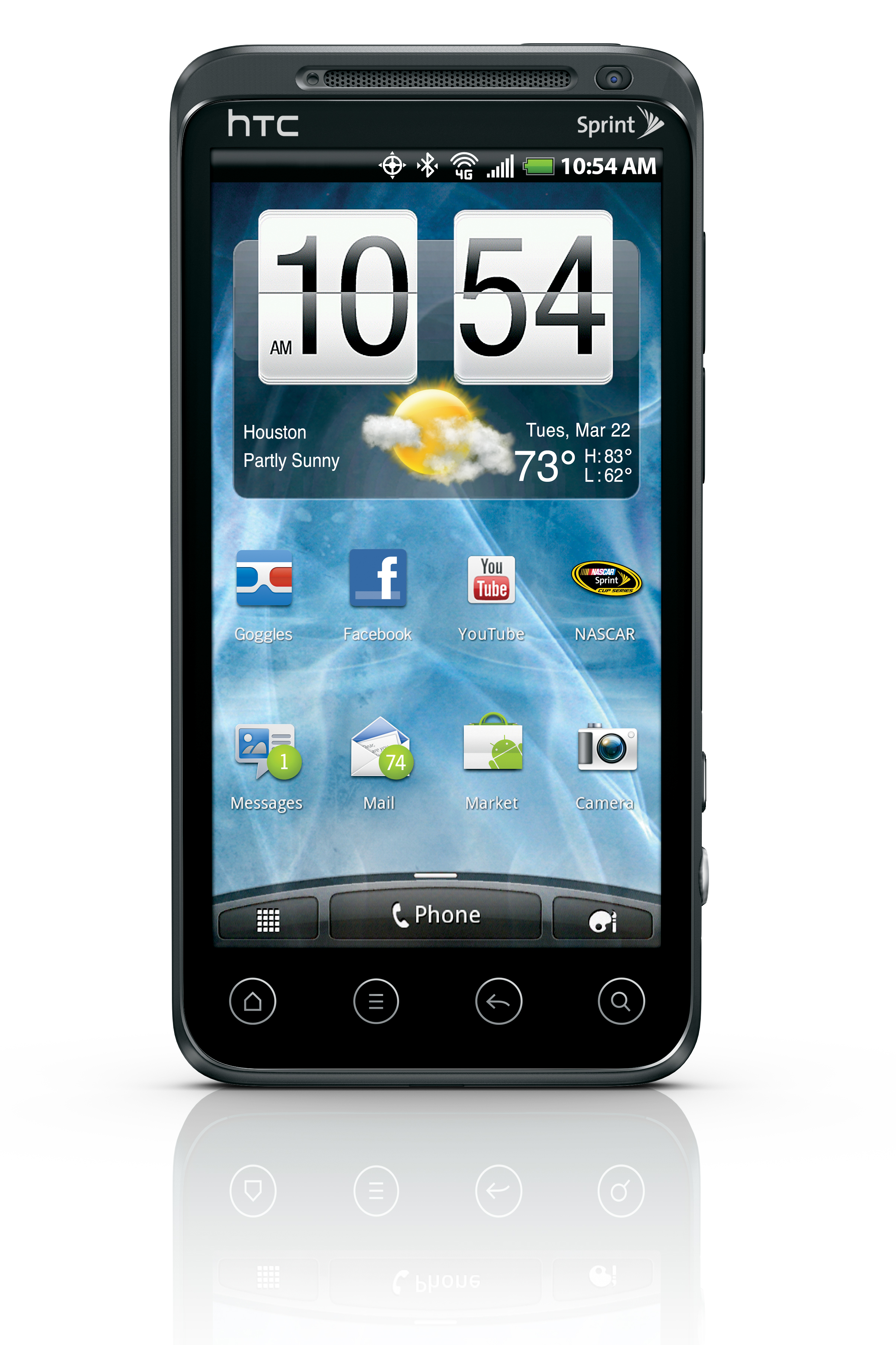 Ochranná fólie na HTC Evo 3D + hadřík - čirá