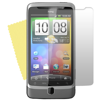 Ochranná fólie na HTC Desire Z + hadřík - čirá