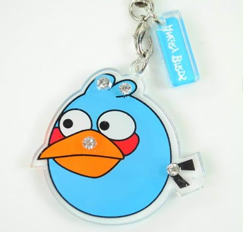 Přívěsek na mobil ANGRY BIRDS - modrý pták