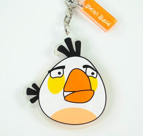 Přívěsek na mobil ANGRY BIRDS - bílý pták