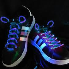 LED svítící tkaničky - Modré