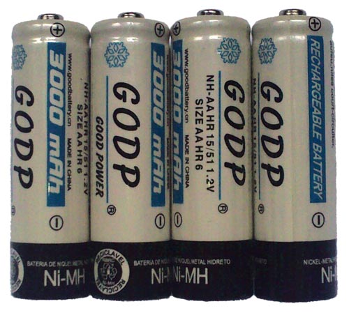 Nabíjecí baterie AA 3000mAh NiMH – GODP