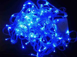 Vánoční řetěz 50 LED - modrý