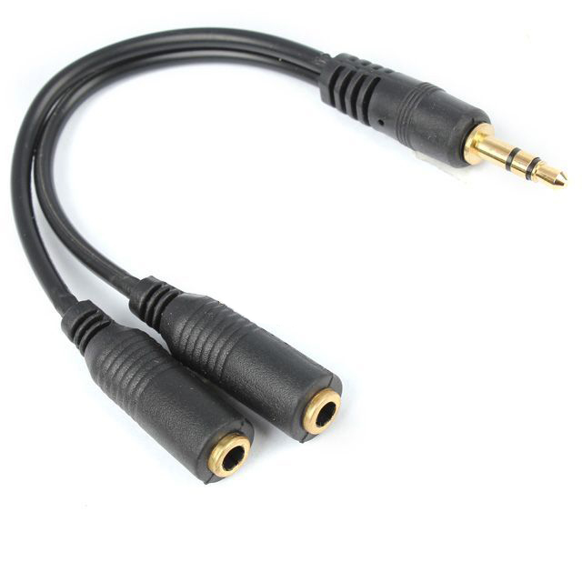 Kabel audio rozdvojka 3.5mm jack