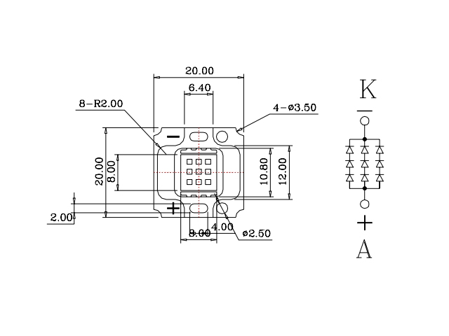 Výkonová 10W LED dioda - bílá