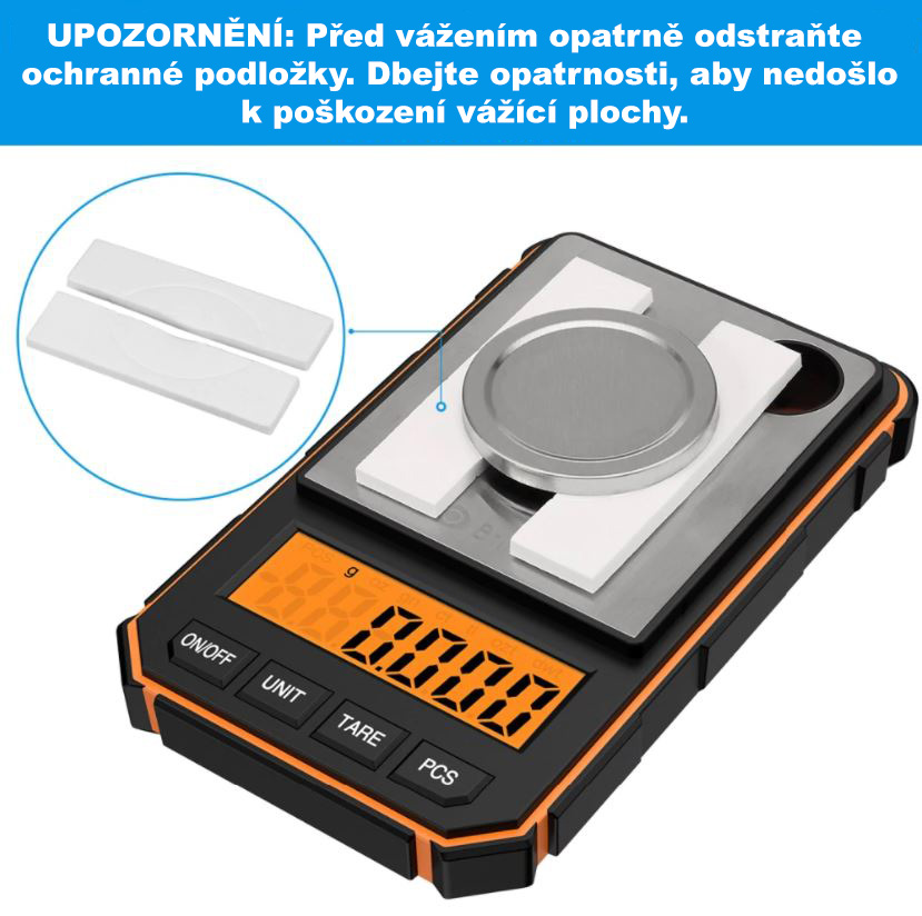 Přesná digitální kapesní váha - 50g/0,001g