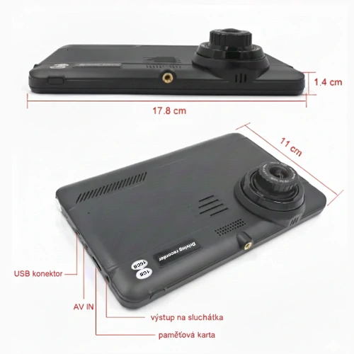 Navigace pro kamiony i do auta s kamerou 7" ANDROID MTK8127