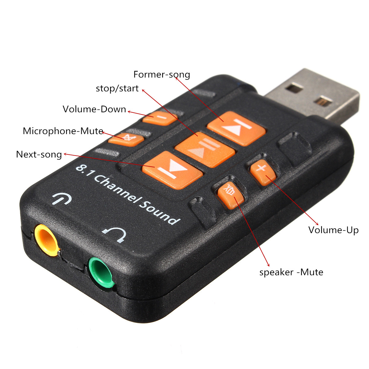 8.1 Sound USB zvuková karta