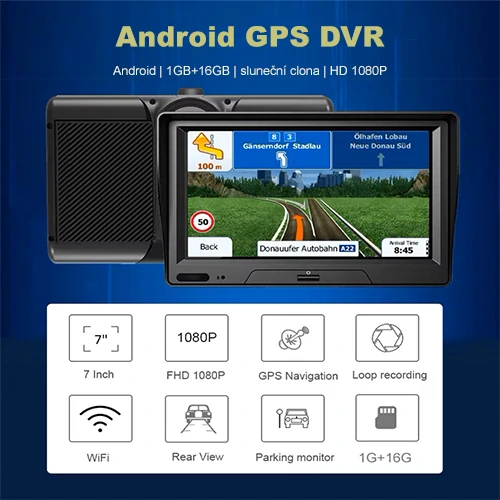 Navigace pro kamiony i do auta s kamerou 7" ANDROID MTK8127