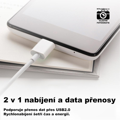 Datový a nabíjecí micro USB kabel magnetický