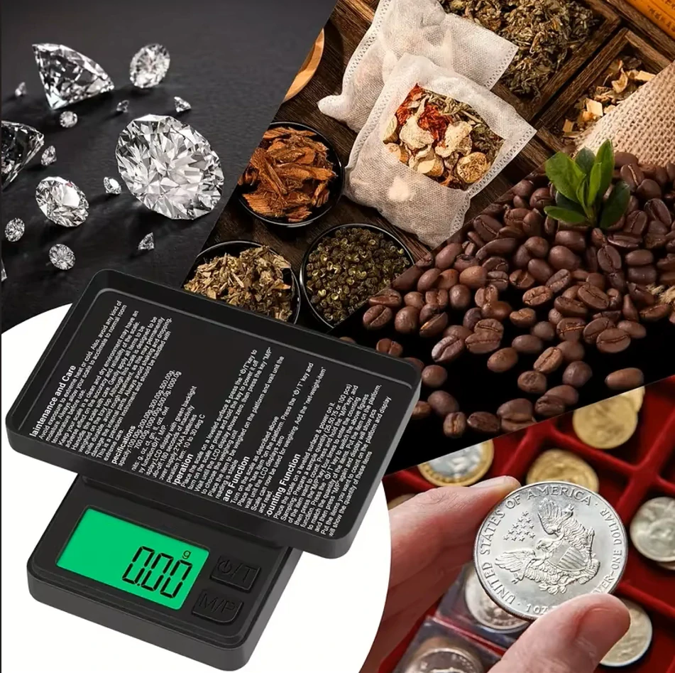 Přesná digitální kapesní váha - 500g/0,01g
