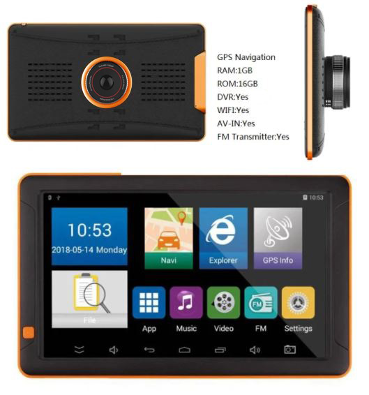Navigace pro kamiony i do auta s kamerou 9" ANDROID Mediatek 8127