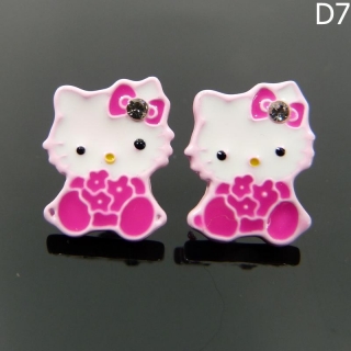 Náušnice HELLO KITTY - růžové