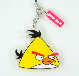 Přívěsek na mobil ANGRY BIRDS - žlutý pták