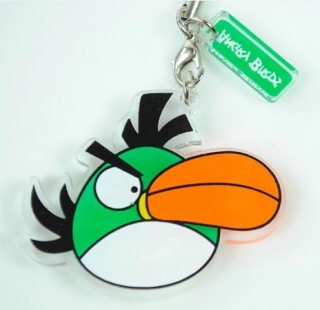 Přívěsek na mobil ANGRY BIRDS - zelený pták