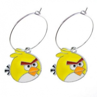 Stylové náušnice ANGRY BIRDS - žlutý pták